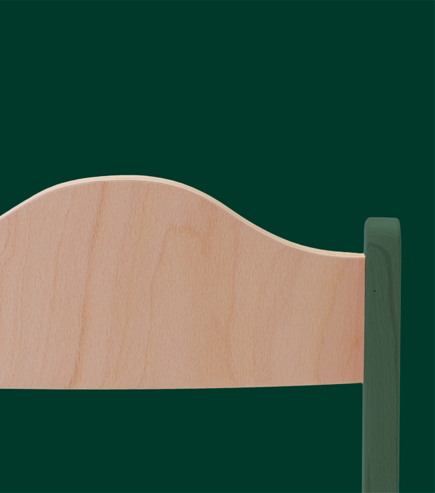 Back rest - David brim wooden baby chair