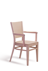 Arol AL wooden chair with armrests